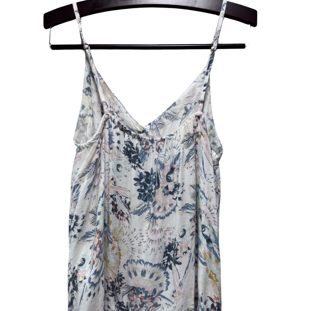Roxy Floral Button-Up Blouse Tank - Picture 3 of 4